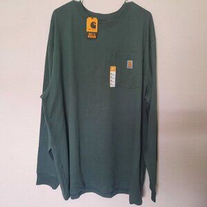 NWT Carhartt LOOSE FIT HEAVYWEIGHT LONG-SLEEVE POCKET SHIRT size XL